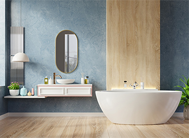 Wooden flooring used extensively
