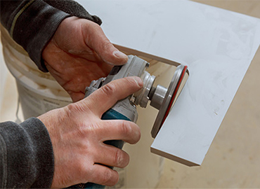Laying of mosaic & marble flooring